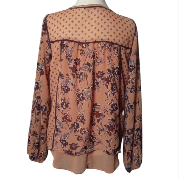 Abercrombie & Fitch 90's Y2K Style Peasant Floral Bohemian Blouse Size XS - Picture 5 of 9